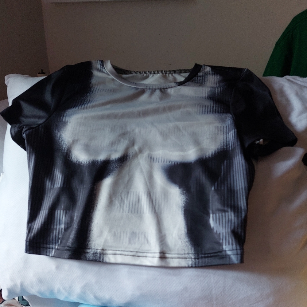 SHEIN ICON Body Heat Map Print Crop Tee